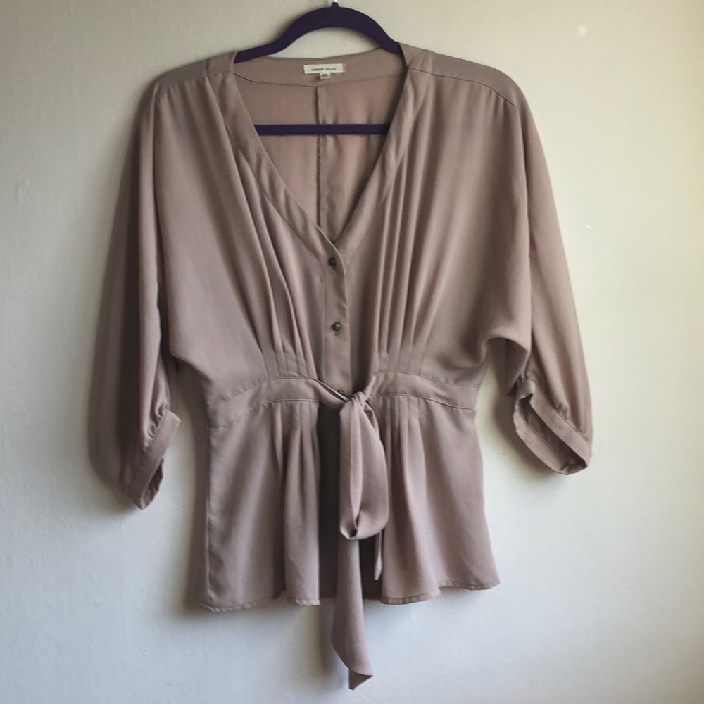 Dusty rose blouse size M